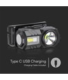 3W LED pandelampe - IP43, hvid og RGB lys, 8 lysfunktioner, inkl. beslag