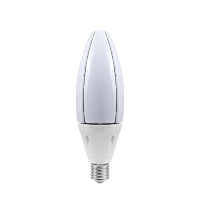 E40 60W LED pære - Samsung LED chip, 102x320mm, 5 års garanti, olivenformet
