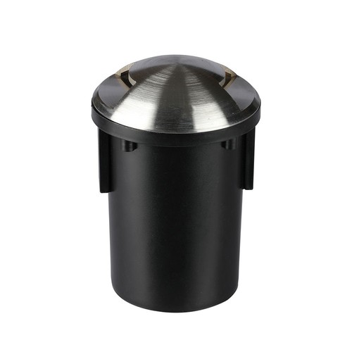 MR16 nedgravningsspot 12V med 2 vinduer - IP67, rustfrit stål, til MR16/GU5.3 pære, kørefast