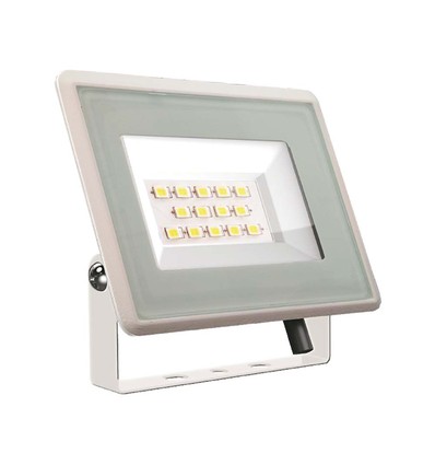 10W LED projektør - IP65, hvid, 3000K, 110 grader, udendørs