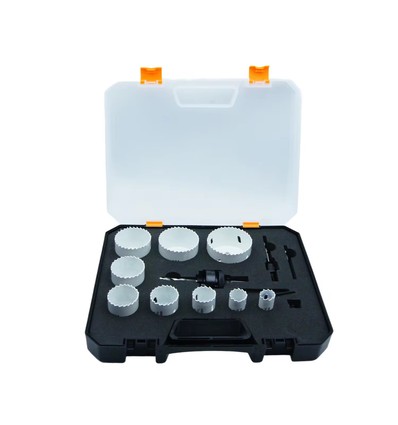 Sæt med 9 stk. kopbor - Ø19-64mm, Bi-metal hulsav