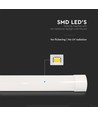 6x 40W komplet LED armatur - 120 cm, 3 års producentgaranti, 230V