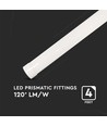 6x 120cm komplet LED armatur - 40W, 3 års producentgaranti, 230V