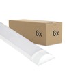 6x 40W komplet LED armatur - 120 cm, 3 års producentgaranti, 230V