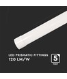 6x 50W komplet LED armatur - 150 cm, 3 års producentgaranti, 230V