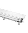 12 stk. Limea T8 LED dobbeltarmatur - Inkl. 24 stk. 24W 150cm LED rør, IP65 vandtæt