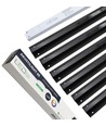 Sort Troldtekt LED Skinnesæt 6x60 cm - Planforsænket, Akustilight inkl. ledninger og driver