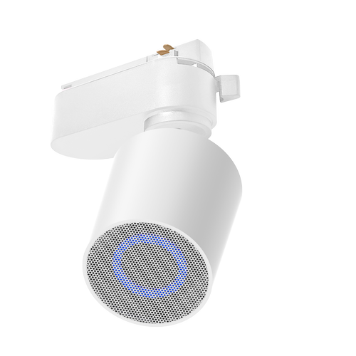 Bluetooth højttaler til 1-faset skinner - Hvid, 10W, 1F3W