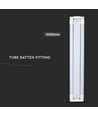 120 cm 2x18W T8 LED dobbeltarmatur - Samsung chip, inkl. LED rør