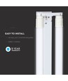 120 cm 2x18W T8 LED dobbeltarmatur - Samsung chip, inkl. LED rør