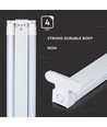 120 cm 2x18W T8 LED dobbeltarmatur - Samsung chip, inkl. LED rør