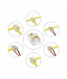 LED strip multi samler - 8mm, enkeltfarvet, IP20, 5V-24V