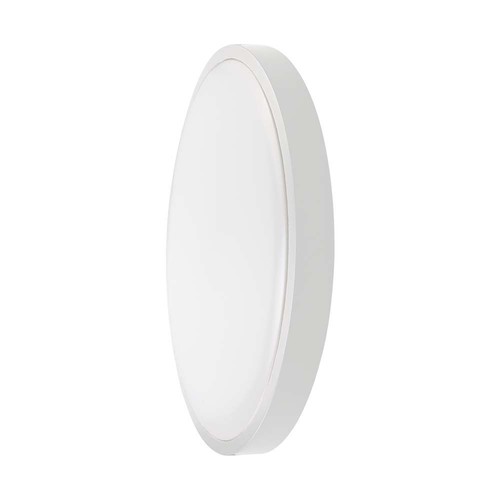 36W LED loftslampe - IP44, Ø35cm, Højde: 6,1cm, hvid kant
