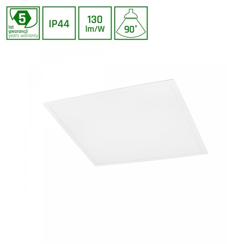 36W LED panel, 60x60 - 4000K, hvid kant