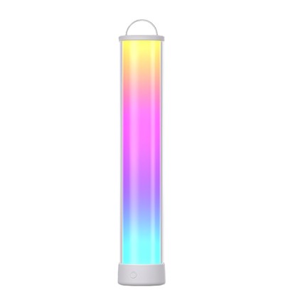 Opladelig RGBIC+CCT LED bord/natlampe - 32cm, Bluetooth, Hvid, touch dæmpbar, IP20 indendørs