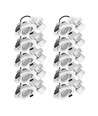 10x 7W lavprofil indbygningsspot RA96 - DimToWarm+CCT, Hul: Ø6,8 cm, Mål: Ø8,3 cm, hvid kant, dæmpbar