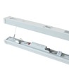 150cm 60W komplet LED armatur, gennemfortrådet - IP20