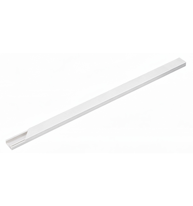 20x10 Kabelkanal med tape - Hvid, 20x10mm, Længde 2m