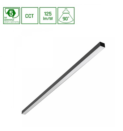 1503mm Allday Basic LED-loftarmatur 30W/40W/50W - 3CCT, 230V, 90°, IP20, 42x37mm, sort, pr, UGR19