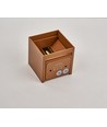 6W CUBIC PRO væglampe - IP65, Cortenfarvet, sløjfbar, justerbar, firkantet, op/ned, inde / ude, inkl. lyskilde