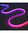 10m RGBIC Neon LED strip - 15 cm ledning, 10W/m, 576 LED pr. meter, 24V, IP67