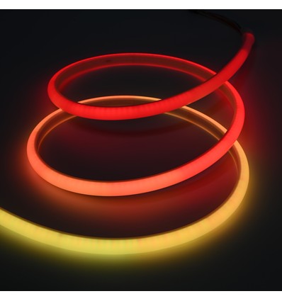 10m udendørs RGBIC Neon LED strip - 2 meter ledning, 10W/m, 576 LED pr. meter, 24V, IP67