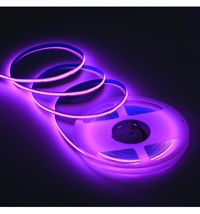 10m 9W/m Lilla COB-LED strip - 24V DC, IP20, 320 LED/m