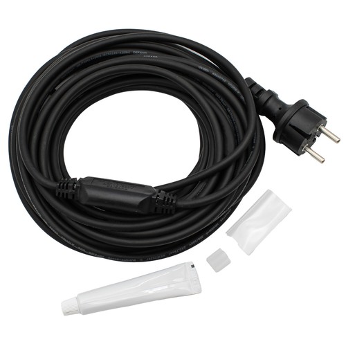 Vandtæt stik til 230V LED strip (Slim COB) - 10 meter, Inkl. endeprop, 230V