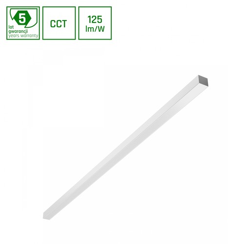 150cm 30W/40W/50W ALLDAY BASIC LED loftlampe - 3CCT, 115°, hvid, 150cm lang