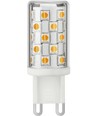 G9 4W dæmpbar LED pære - DimToWarm, 2200-3000K, 360lm, 4,9cm, klar glas