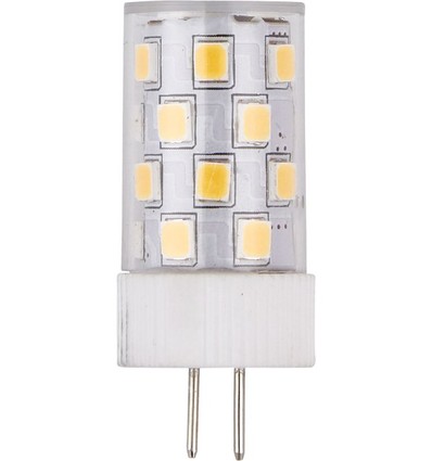 G4 3W dæmpbar LED pære, 12V - 300lm, T17, 2700K, klar glas