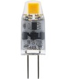 G4 1,1W LED pære, 12V - 80lm, COB, dæmpbar, 2200K, klart glas