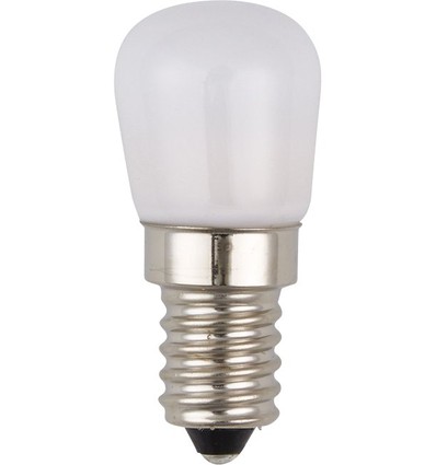 E14 2W LED rørpære - 5,2cm, opal glas, 3000K