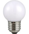 E27 2W LED kronepære - G45, 100lm, opal glas, 3000K