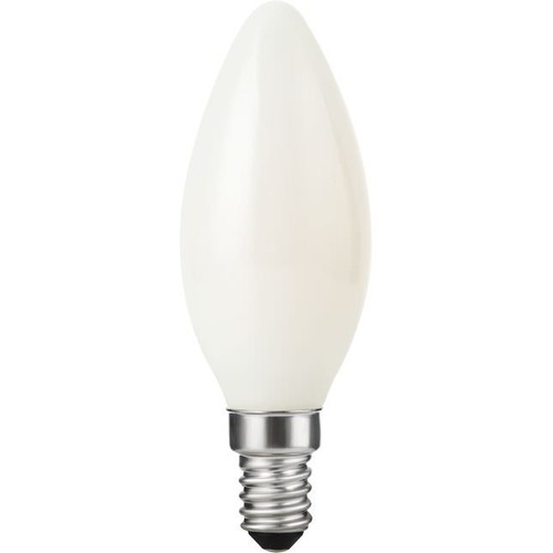 E14 4W dæmpbar LED kertepære - DimToWarm, 2000-2700K, opal glas, filament