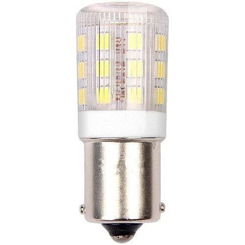 BA15s 3W LED rørpære, 4,5cm - 250lm, klar glas, 3000K