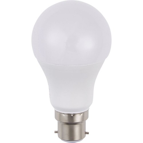 BA22d 10W LED pære, 12-60V - 810lm, A60, opal glas, 3000K