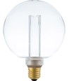 E27 3,5W dæmpbar LED pære - G125, Vintage Globe, 2000K, klart glas