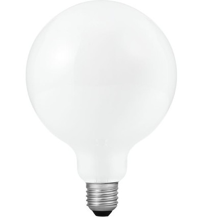 E27 12W dæmpbar LED globepære - G125, opal glas, 1500lm, 2700K