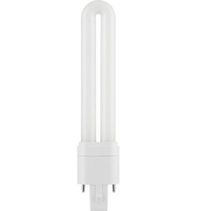 15,9cm / 5W G23 LED pære - 620lm, Direkte/Ballast kompatibel, opal glas