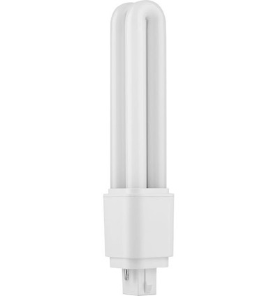 16,8cm / 9W G24d-2 LED pære - Direkte/Ballast kompatibel, 1360lm, opal glas