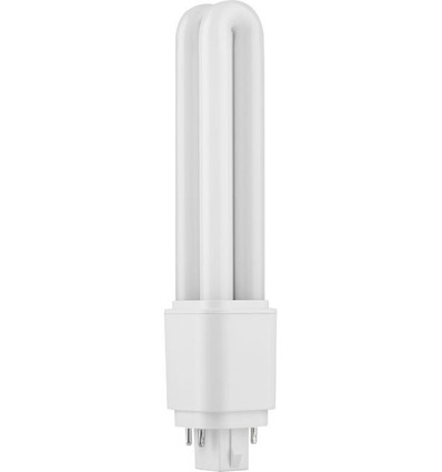16,8cm / 9W G24q LED pære - 1360lm, 4-pin, glas, opal, 6500K