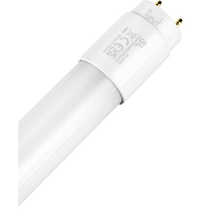 121,2cm / 18W T8 LED rør - Blå, Direkte/Ballast kompatibel, Glas