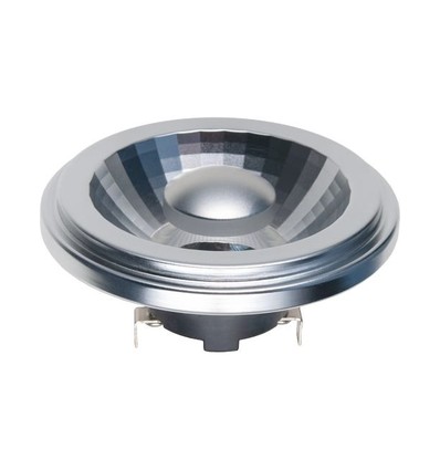 G53 AR111 15W dæmpbar LED pære, 12V - 1080lm, 35°, 2700K, grå finish