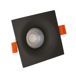 Spectrum LED FIALE V GU10 firkantet sort