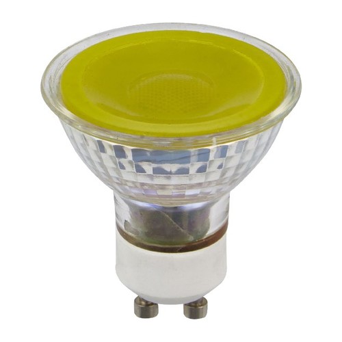 GU10 5W dæmpbar LED pære - Gul, 38°, glas, 300lm