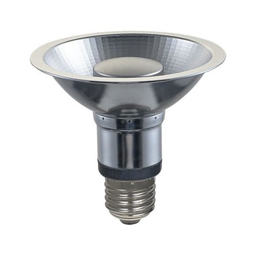 E27 12W dæmpbar PAR30 LED pære - 725lm, 35°, 2700K, grå finish