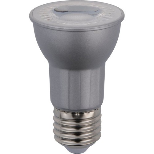 E27 5W dæmpbar PAR16 LED pære - 380lm, 2700K, 36°, sølv finish