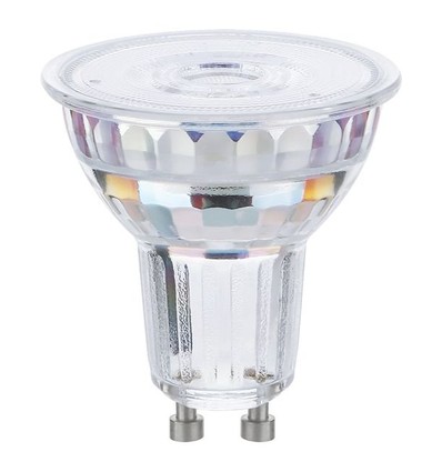GU10 4,9W dæmpbar LED pære - 520lm, 36°, 2700K, glas