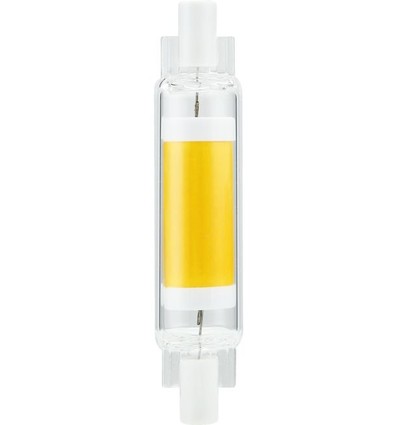 R7S 78mm / 4W dæmpbar LED pære - 450lm, COB, 2700K, klar glas